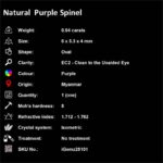 0.94 ct Purple Spinel - iGemz28101 gemstone for sale at igemz.co.za