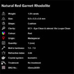 1.54 ct Red Garnet Rhodolite - iGemz20351