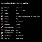 1.68 ct Red Garnet Rhodolite - iGemz20356