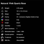 4.78 ct Pink Quartz Rose - iGemz29560 gemstone for sale at igemz.co.za