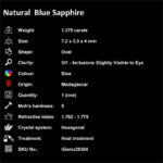 1.375 ct Blue Sapphire - iGemz26304 gemstone for sale at igemz.co.za